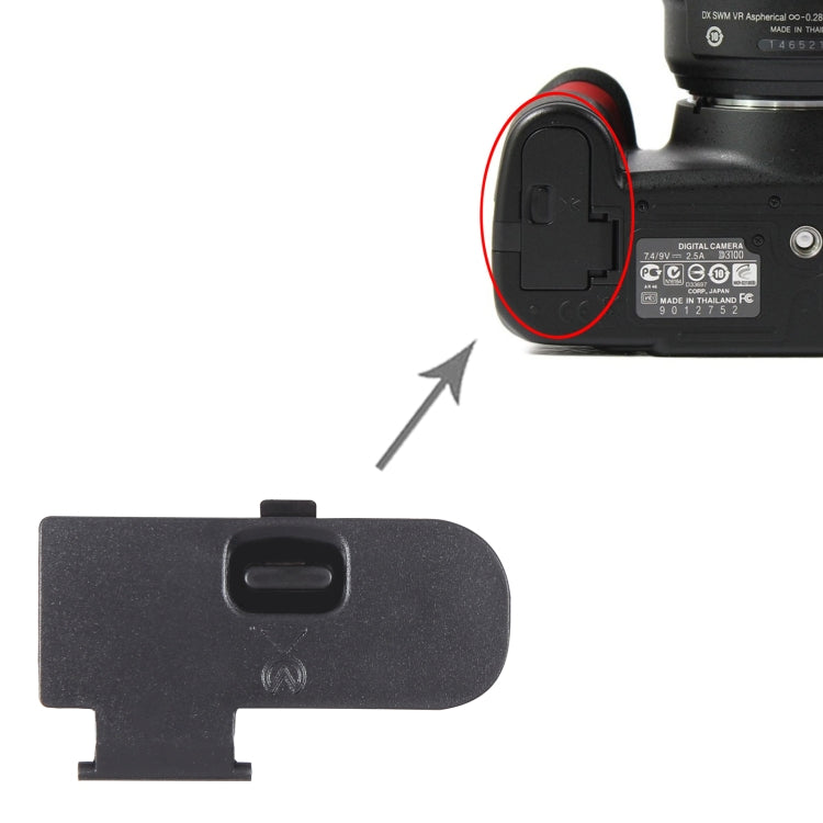 For Nikon D3100 OEM Battery Compartment Cover by buy2fix