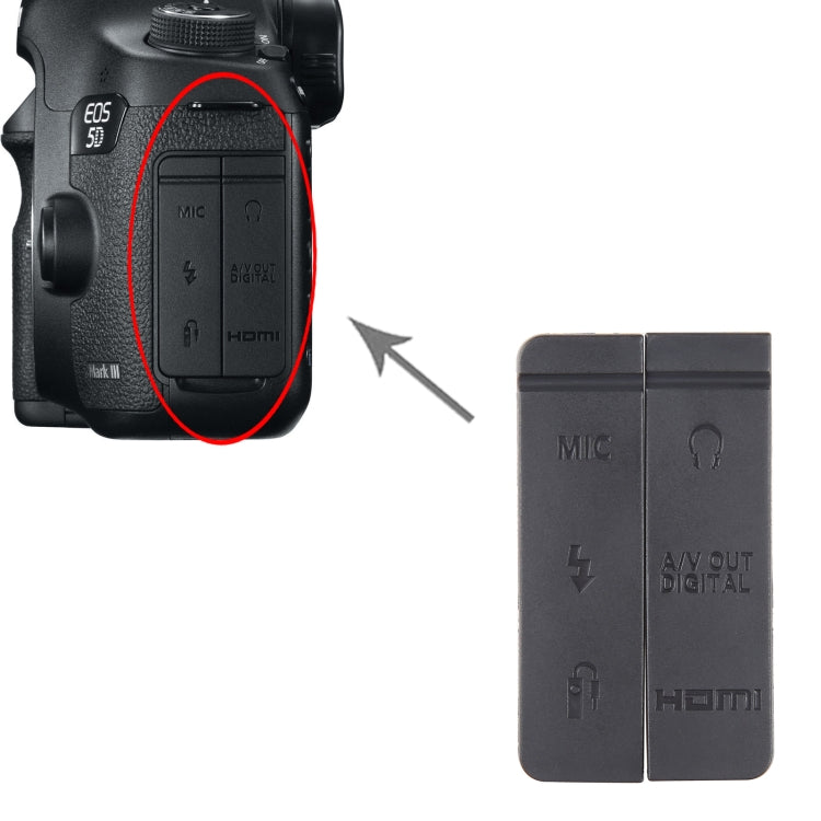 For Canon EOS 5D Mark III OEM USB Cover Cap by buy2fix