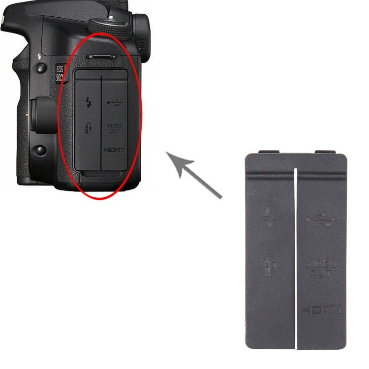 For Canon EOS 50D OEM USB Cover Cap by buy2fix
