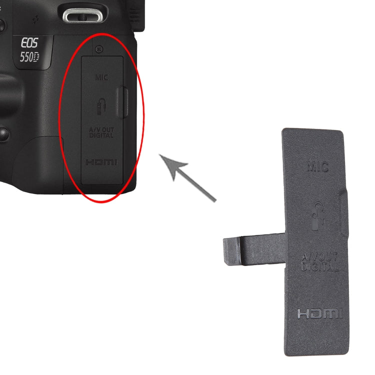 For Canon EOS 550D OEM USB Cover Cap by buy2fix