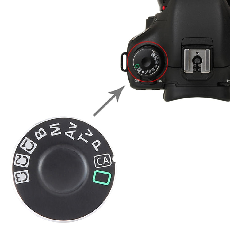 For Canon EOS 7D / EOS 5D Mark II OEM Mode Dial Iron Pad by buy2fix