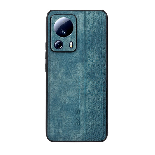 For Xiaomi 13 Lite / Civi 2 AZNS 3D Embossed Skin Feel Phone Case(Dark Green) by AZNS