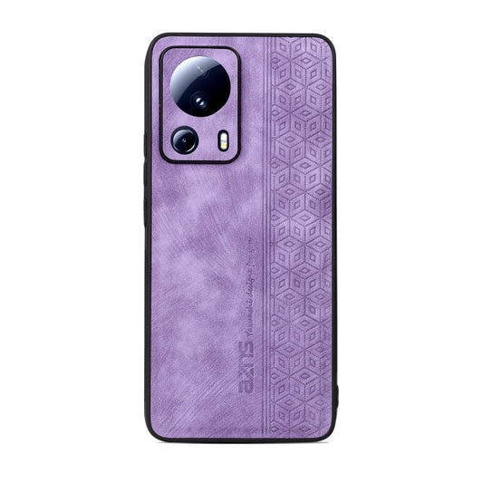 For Xiaomi 13 Lite / Civi 2 AZNS 3D Embossed Skin Feel Phone Case(Purple) by AZNS