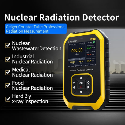 Fnirsi GC01 Home Lndustrial Marble Radioactive X / Y Ray Nuclear Radiation Detector Geiger Counter(Blue) by FNIRSI