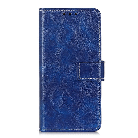 For Nokia C32 4G Retro Crazy Horse Texture Leather Phone Case(Blue) by buy2fix