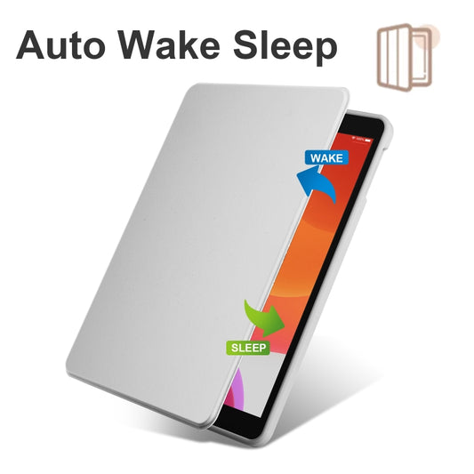 For iPad Air / Air 2 / 9.7 2018 / 2017 Acrylic 360 Degree Rotation Holder Tablet Leather Case(Grey) by buy2fix