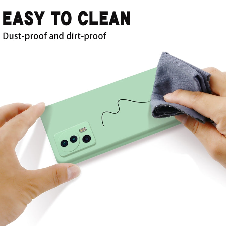 For Xiaomi 13 Lite / 12 Lite NE Pure Color Liquid Silicone Shockproof Phone Case(Green) by buy2fix