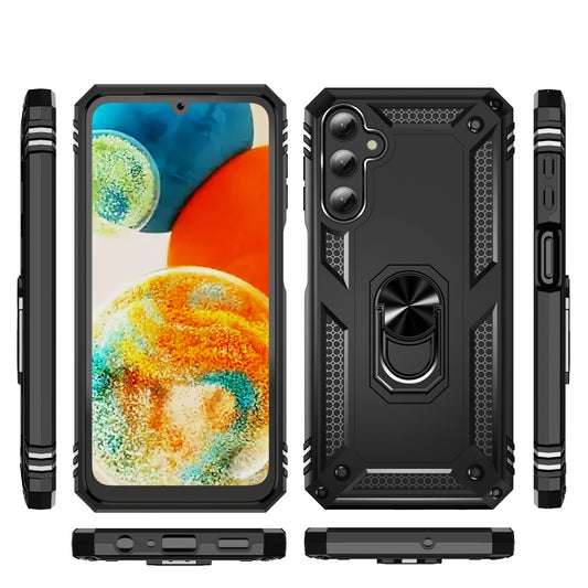 For Samsung Galaxy A24 4G Shockproof TPU + PC Phone Case(Black) by buy2fix