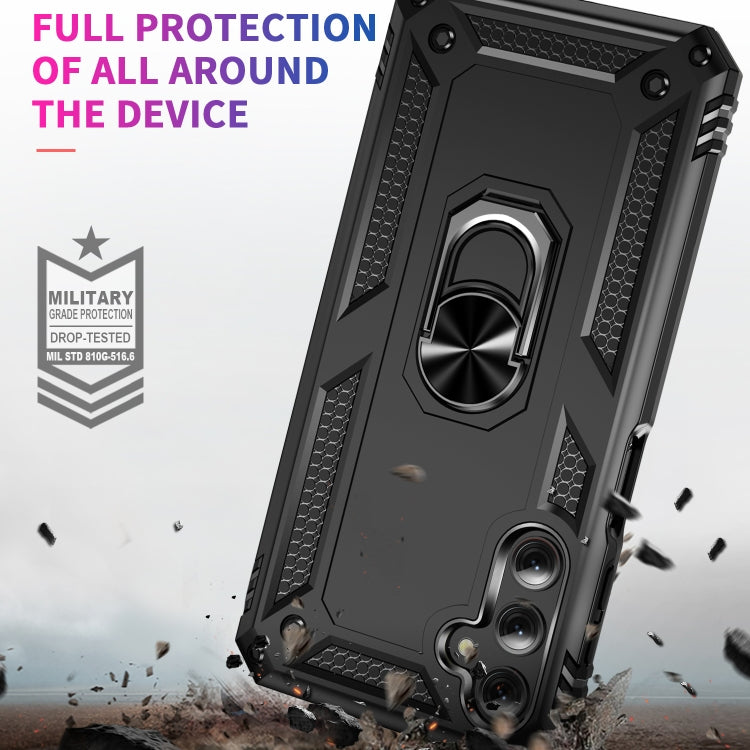 For Samsung Galaxy A24 4G Shockproof TPU + PC Phone Case(Black) by buy2fix