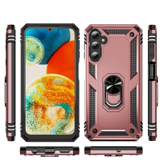 For Samsung Galaxy A24 4G Shockproof TPU + PC Phone Case(Rose Gold) by buy2fix