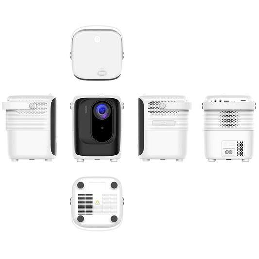 A007 Portable 1280 x 720 HD 113 ANSI Smart LED Projector, Plug:EU Plug(White) by buy2fix