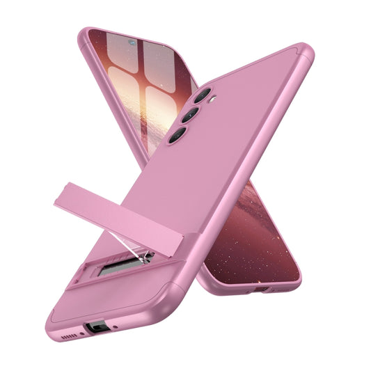 For Samsung Galaxy A34 5G GKK Three Stage Splicing Full Coverage PC Phone Case(Rose Gold) by GKK