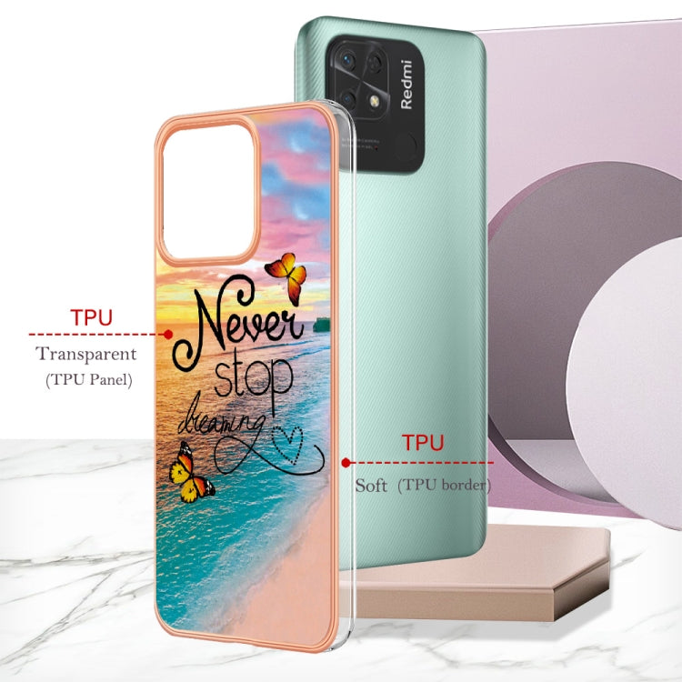 For Xiaomi Redmi 10C Electroplating IMD TPU Phone Case(Dream Butterfly) by buy2fix