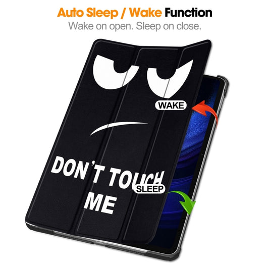 For Xiaomi Pad 6 / 6 Pro Custer Painted 3-Fold Stand Leather Smart Tablet Case(Big Eye ME) by buy2fix