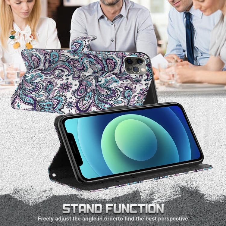 For Xiaomi Redmi Note 12 4G Global 3D Painting Pattern Flip Leather Phone Case(Swirl Pattern) by buy2fix