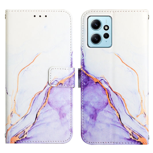 For Xiaomi Redmi Note 12 4G Global PT003 Marble Pattern Flip Leather Phone Case(LS006) by buy2fix