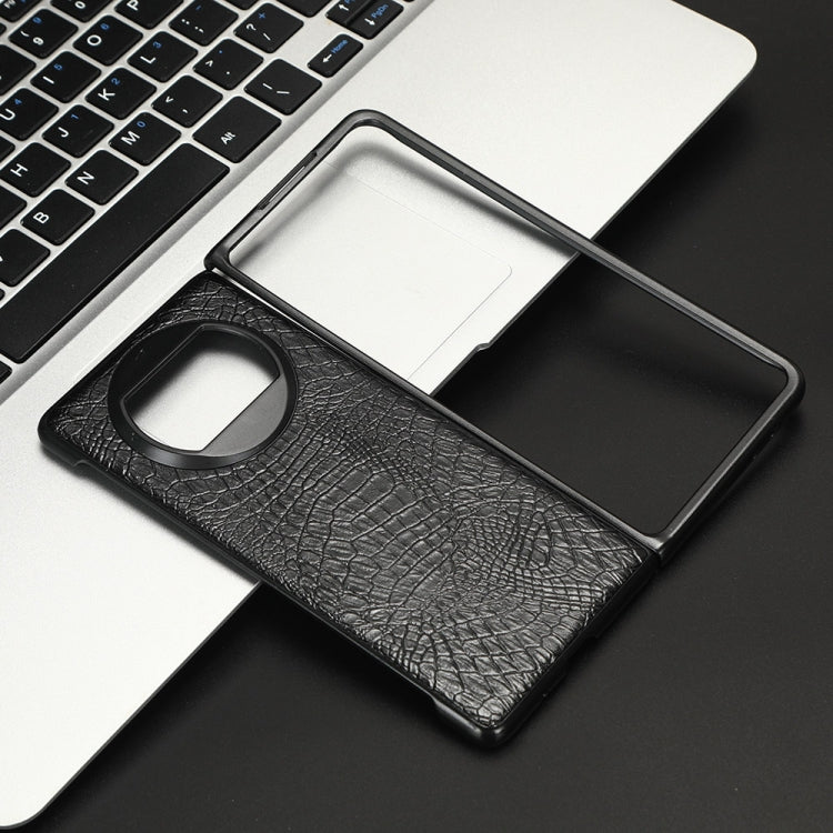 For Huawei Mate X3 Crocodile Texture Phone Case(Black) by buy2fix