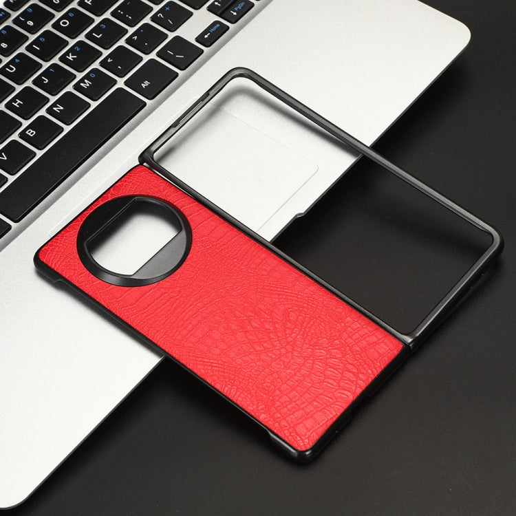 For Huawei Mate X3 Crocodile Texture Phone Case(Red) by buy2fix