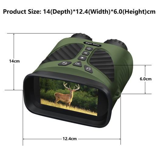 DT39 3 inch IPS Screen Binoculars Digital Binoculars Night Vision(Green) by buy2fix