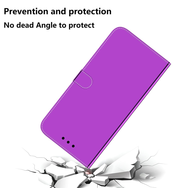 For Huawei nova Y61 / Enjoy 50z Imitated Mirror Surface Leather Phone Case(Purple) by buy2fix
