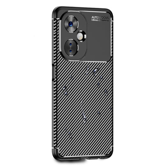 For OnePlus Nord CE 3 Lite Carbon Fiber Texture Shockproof TPU Phone Case(Black) by buy2fix