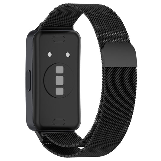 For Huawei Band 10 / 9 / 8 Milanese Metal Watch Band(Black) by buy2fix
