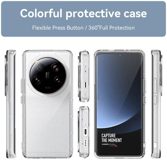 For Xiaomi 13 Ultra Colorful Series Acrylic + TPU Phone Case(Transparent) by buy2fix