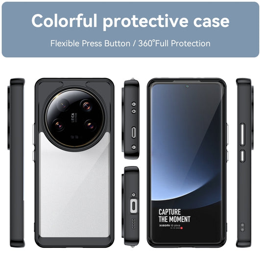 For Xiaomi 13 Ultra Colorful Series Acrylic + TPU Phone Case(Black) by buy2fix