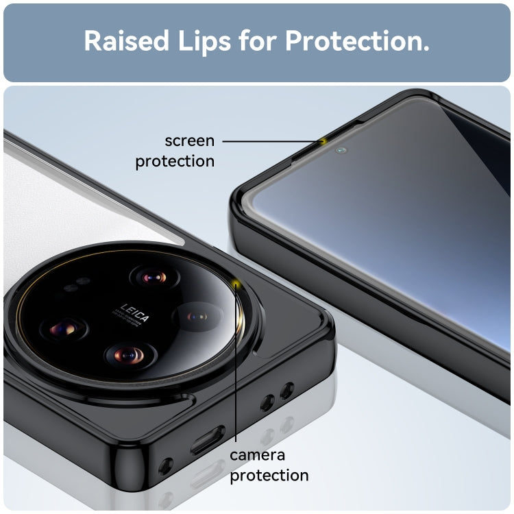 For Xiaomi 13 Ultra Colorful Series Acrylic + TPU Phone Case(Black) by buy2fix