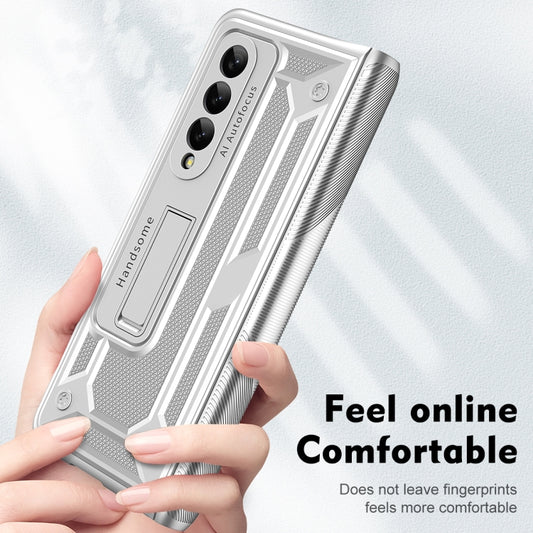 For Samsung Galaxy Z Fold4 5G integrated Shockproof Phone Case with Hinge(Silver) by buy2fix