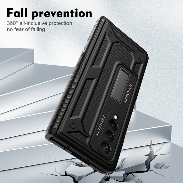 For Samsung Galaxy Z Fold2 5G integrated Shockproof Phone Case with Hinge(Black) by buy2fix