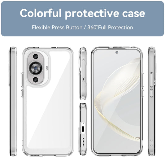 For Huawei Nova 11 Colorful Series Acrylic + TPU Phone Case(Transparent) by buy2fix