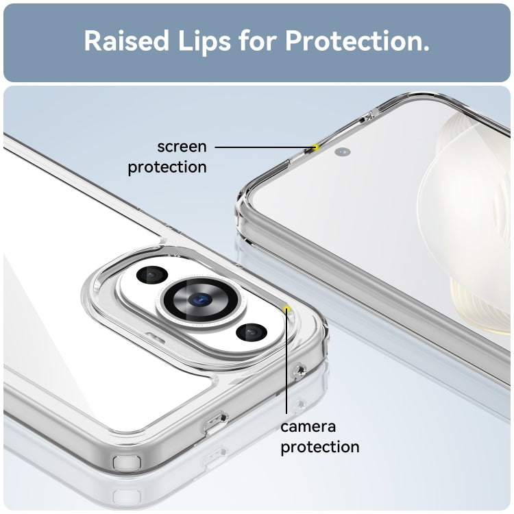 For Huawei Nova 11 Colorful Series Acrylic + TPU Phone Case(Transparent) by buy2fix