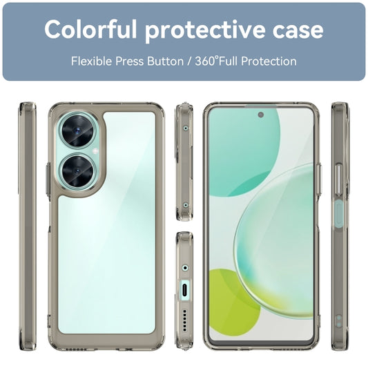 For Huawei Nova 11i Colorful Series Acrylic + TPU Phone Case(Transparent Grey) by buy2fix