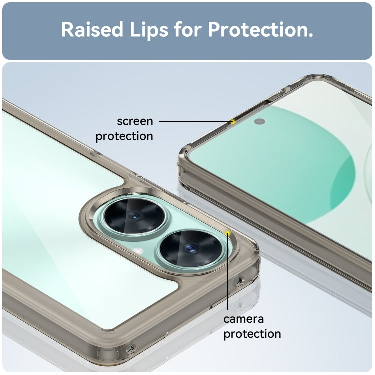 For Huawei Nova 11i Colorful Series Acrylic + TPU Phone Case(Transparent Grey) by buy2fix