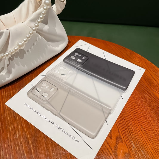 For Xiaomi 13 Pro Frosted PP Phone Case(Transparent Black) by buy2fix