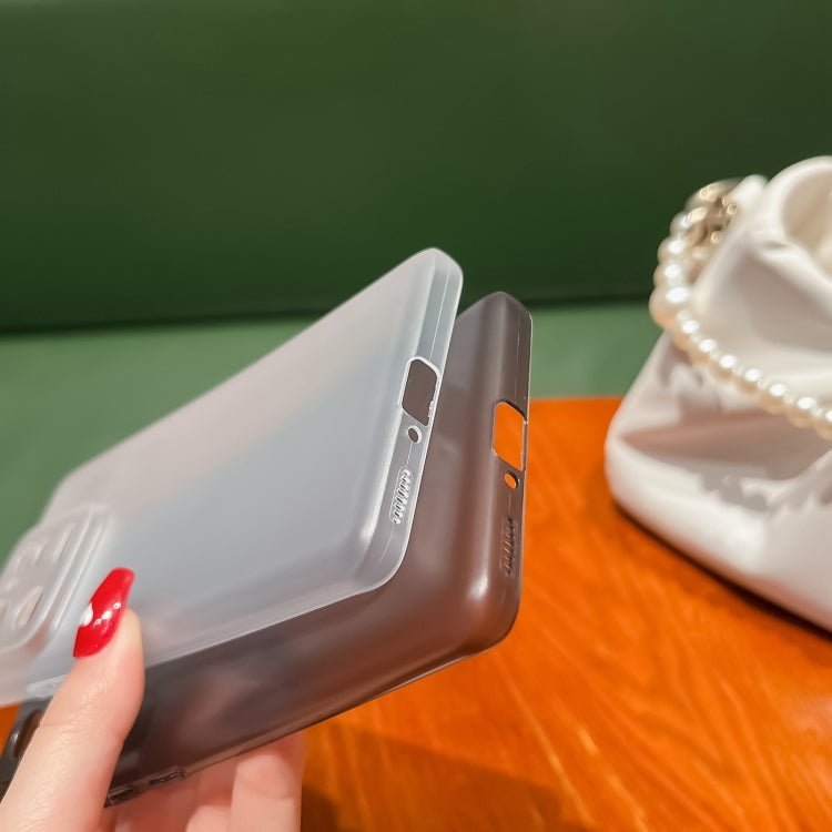 For Xiaomi 13 Pro Frosted PP Phone Case(Transparent Black) by buy2fix