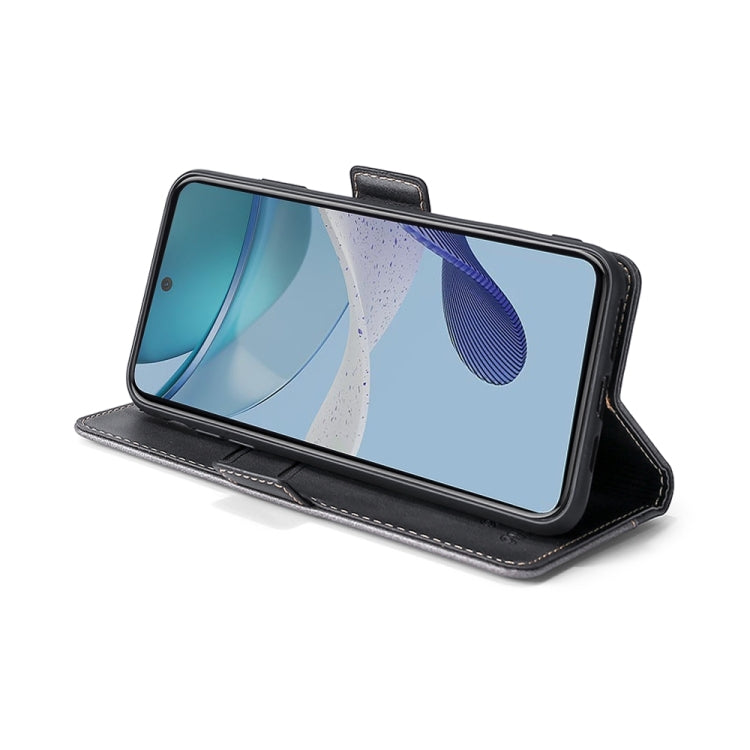 For Infinix Smart 6 Plus Contrast Color Side Buckle Leather Phone Case(Purple + Rose Red) by buy2fix