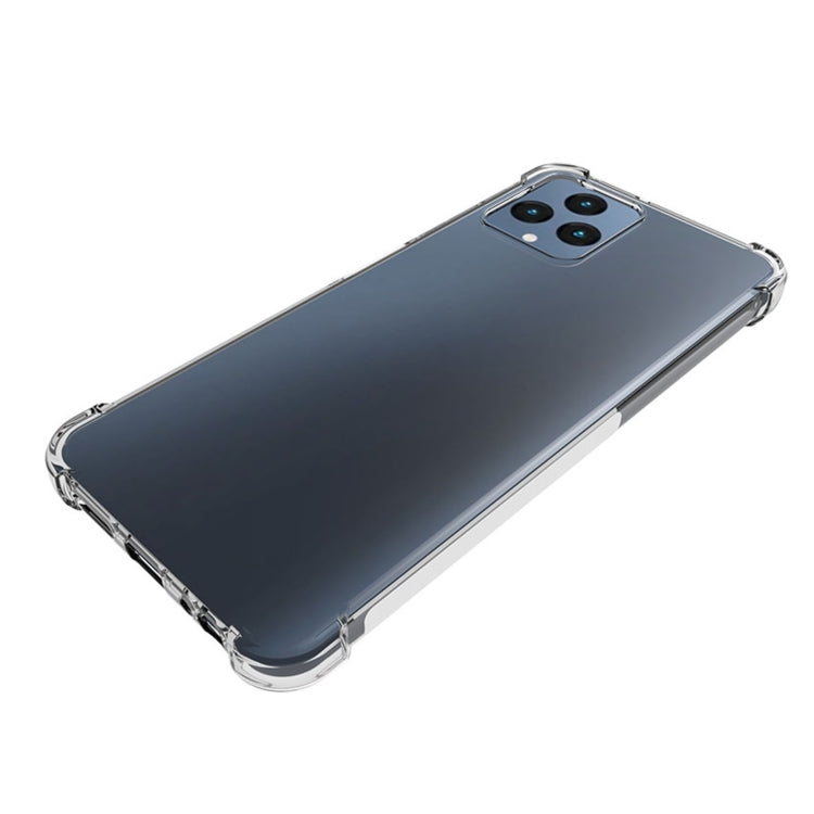 For T-Mobile Revvl 6 5G Shockproof Non-slip Thickening TPU Phone Case(Transparent) by buy2fix