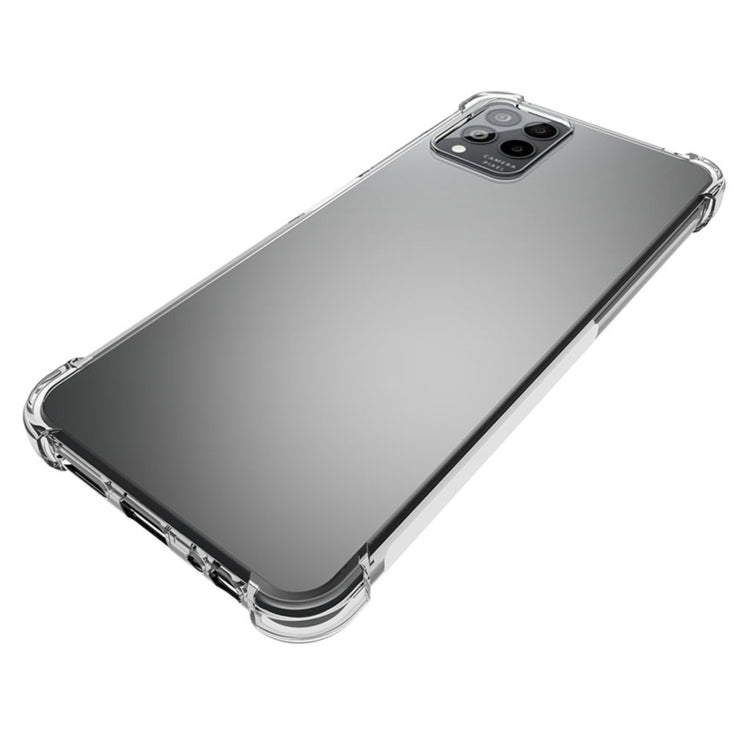 For T-Mobile Revvl 6 Pro 5G Shockproof Non-slip Thickening TPU Phone Case(Transparent) by buy2fix