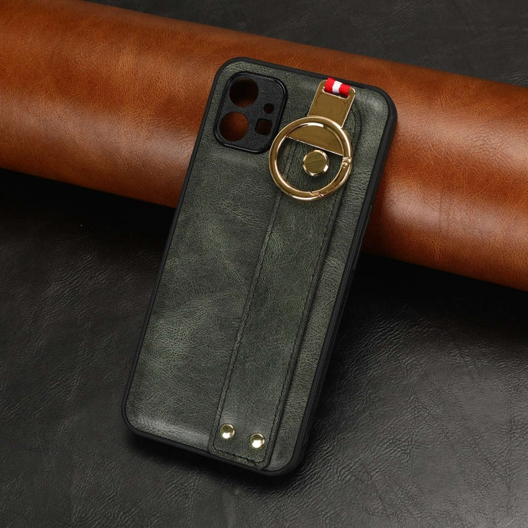 For Nothing Phone 1 Wristband Leather Back Phone Case(Green) by buy2fix