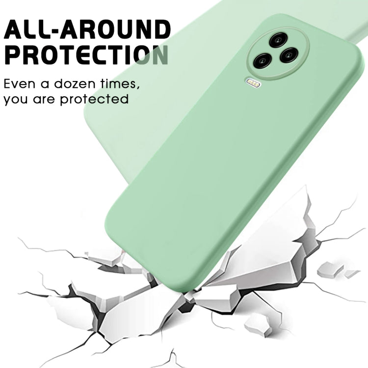 For Infinix Note 12 Pro 4G / Note 12 2023 Pure Color Liquid Silicone Shockproof Phone Case(Green) by buy2fix