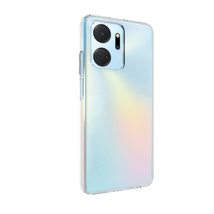 For Honor X7a 4G Waterproof Texture TPU Phone Case(Transparent) by buy2fix