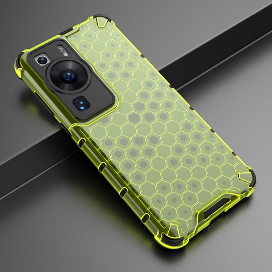For Huawei P60 / P60 Pro Honeycomb Phone Case(Green) by buy2fix