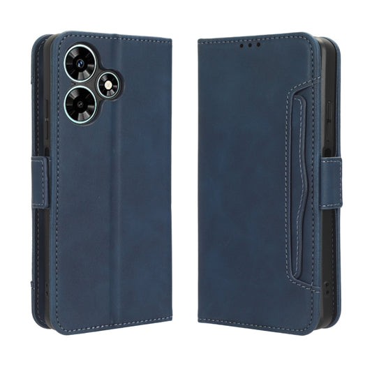For Infinix Hot 30 4G X6831 Skin Feel Calf Texture Card Slots Leather Phone Case(Blue) by buy2fix