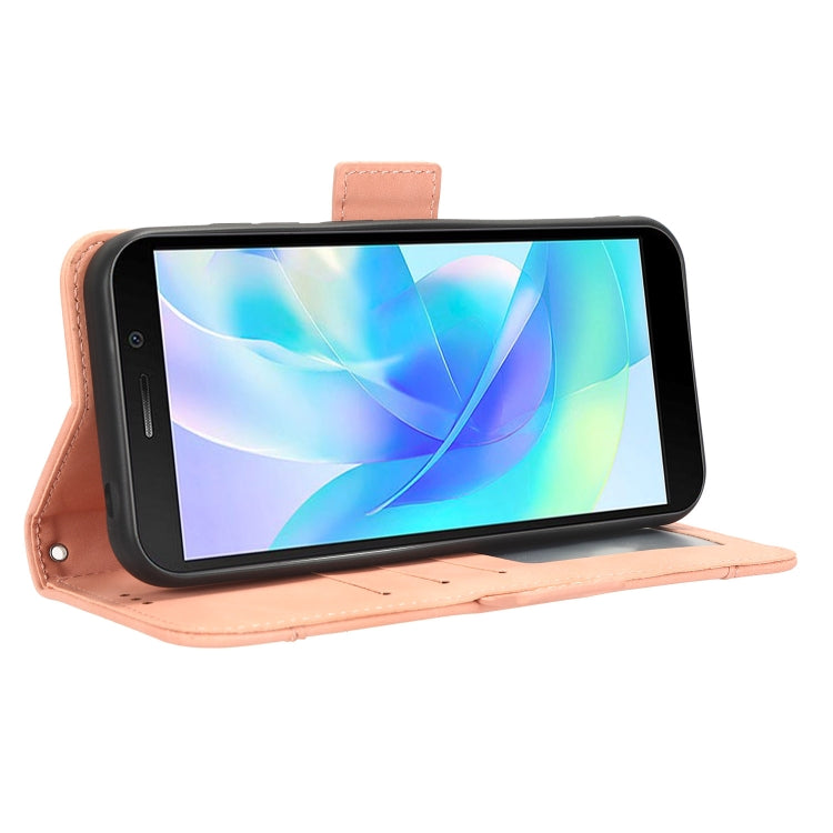 For Doogee X97 / X97 Pro Skin Feel Calf Texture Card Slots Leather Phone Case(Pink) by buy2fix