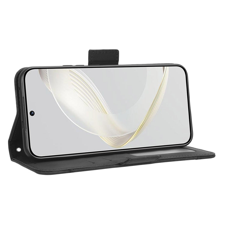 For Huawei nova 11 Skin Feel Calf Texture Card Slots Leather Phone Case(Black) by buy2fix