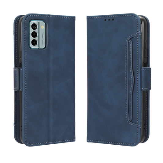 For Nokia G22 4G Skin Feel Calf Texture Card Slots Leather Phone Case(Blue) by buy2fix