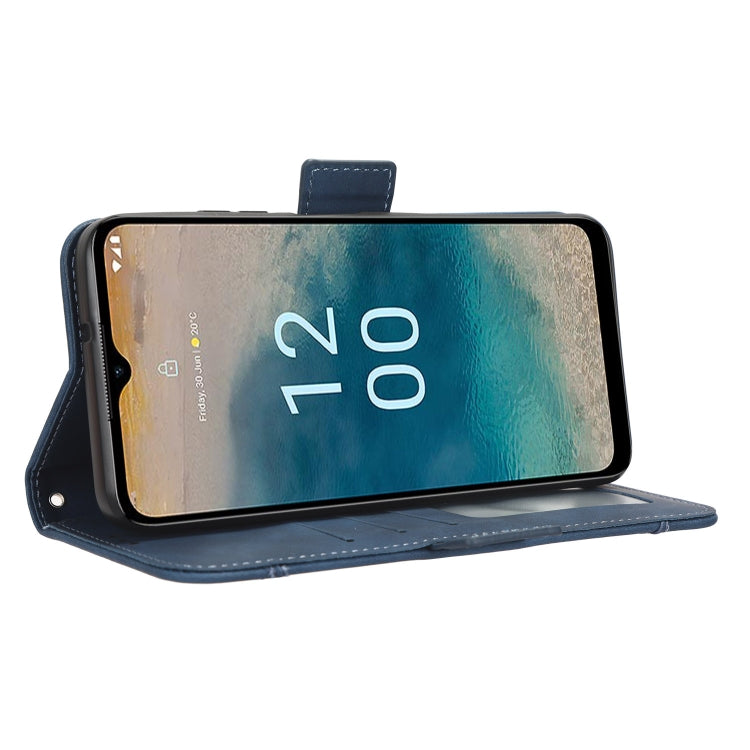 For Nokia G22 4G Skin Feel Calf Texture Card Slots Leather Phone Case(Blue) by buy2fix