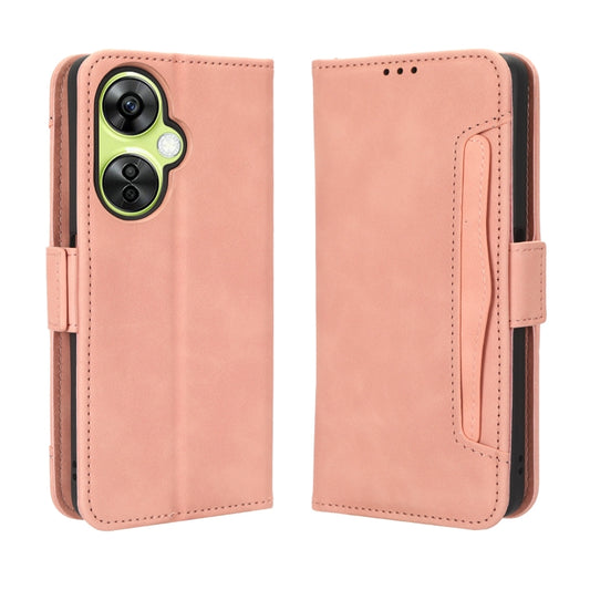 For OnePlus Nord CE 3 Lite Skin Feel Calf Texture Card Slots Leather Phone Case(Pink) by buy2fix